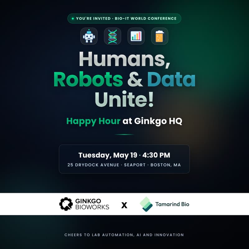 Cover Image for BioIT World Happy Hour @ Ginkgo Bioworks
