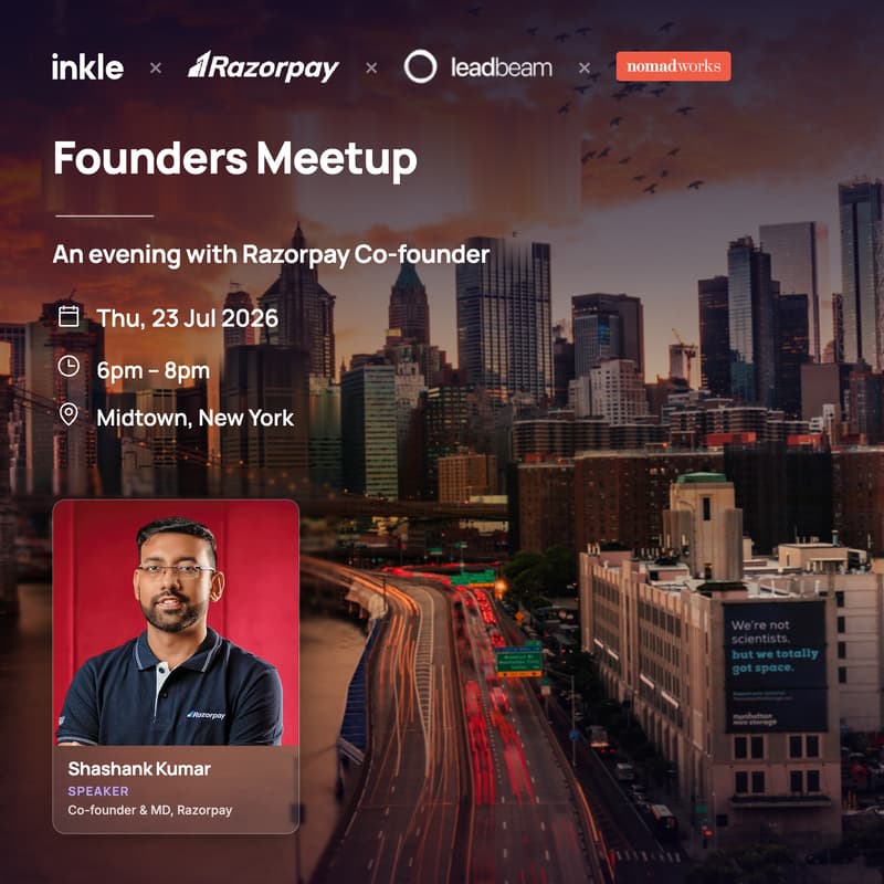 Cover Image for Inkle x Razorpay x Leadbeam: Founders Meetup