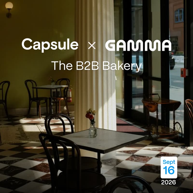 Cover Image for The B2B Bakery by Capsule x Gamma