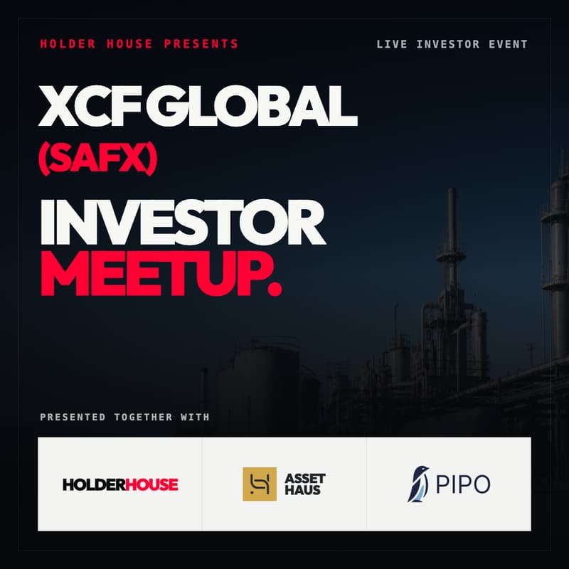 Cover Image for XCF Global (SAFX) investor meetup