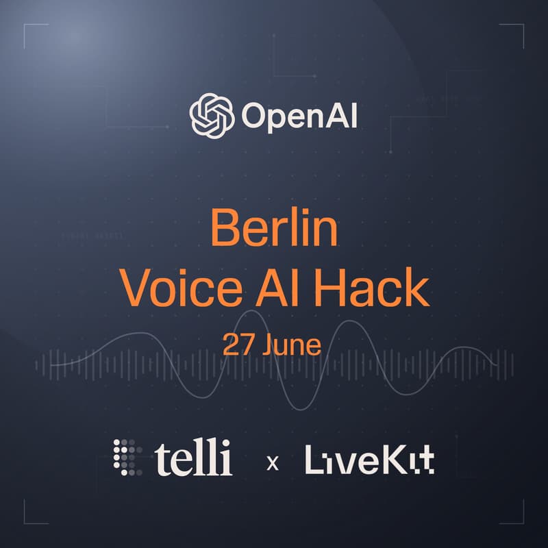 Cover Image for telli x LiveKit Voice AI Hack