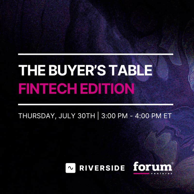 Cover Image for Forum Ventures Presents The Buyer's Table: FinTech Edition