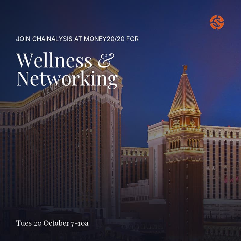 Cover Image for Join Chainalysis for Wellness & Networking at Money20/20