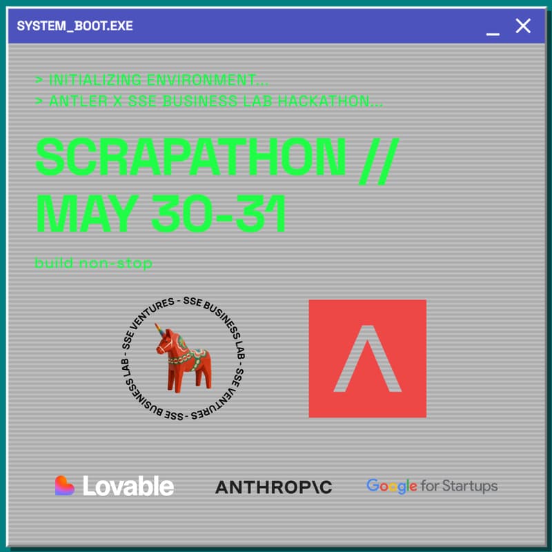 Cover Image for SCRAPATHON 2026 by Antler & SSE Business Lab