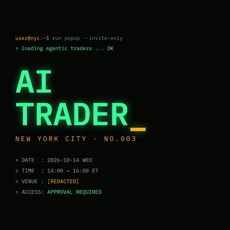 Cover Image for Agentic Trading & Autonomy | NYC