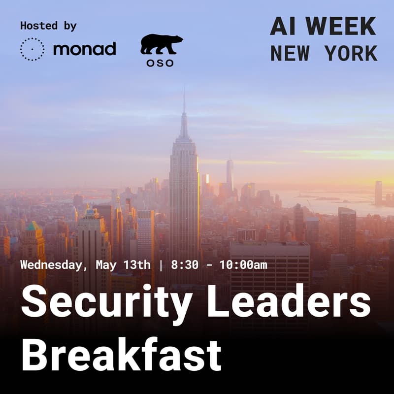 Cover Image for Security Leaders Breakfast at #AIWeekNY