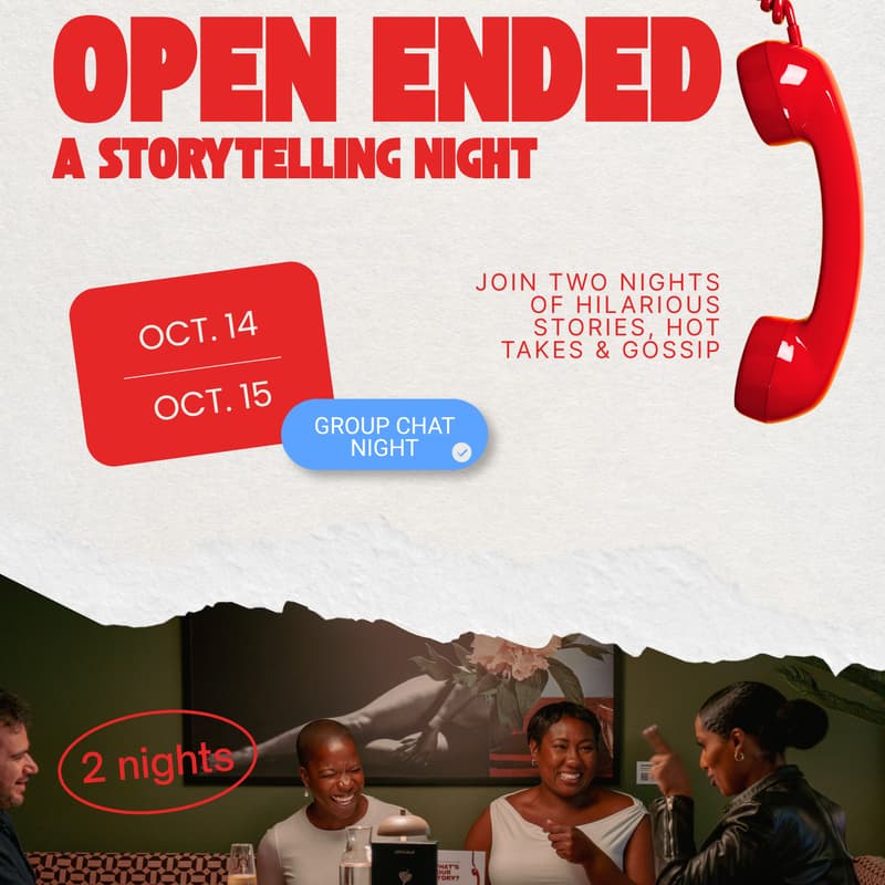 Cover Image for Open Ended: A Storytelling Night