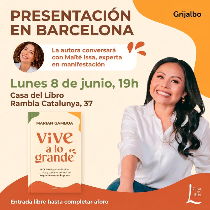 Cover Image for Firma de Libros x Vive a lo Grande x Marian Gamboa