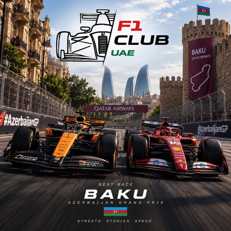 Cover Image for [WATCH PARTY] - F1 Club UAE - Azerbaijan Grandprix