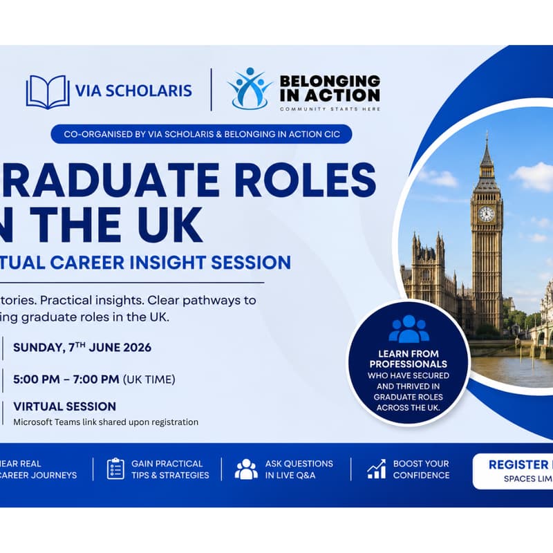 Cover Image for Graduate Roles in the UK: Virtual Career Insight Session