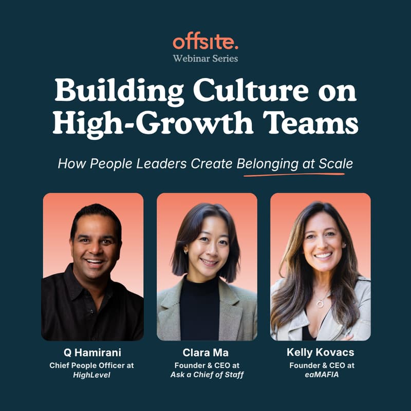 Cover Image for Webinar | Building Culture on High-Growth Teams