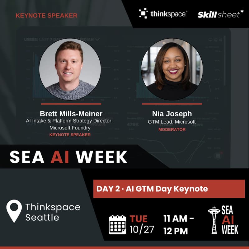 Cover Image for [SEA AI WEEK] AI GTM Day Keynote: Fireside with Brett Mills-Meiner and Nia Joseph