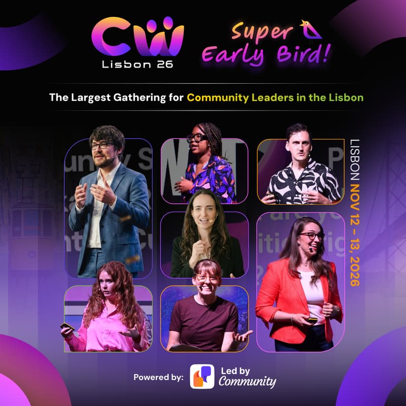 Cover Image for Lisbon Community Week 2026 (Nov 13th - 14th, 2026)