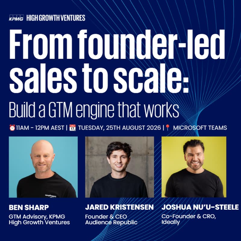 Cover Image for From Founder-Led Sales to Scale: Build a GTM engine that works | Webinar