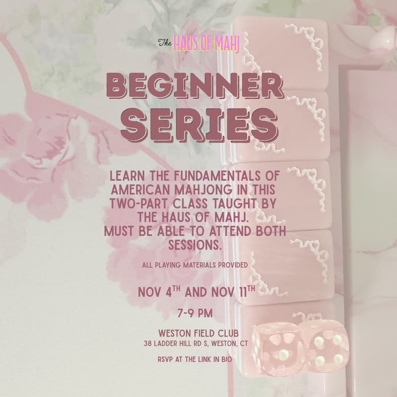 Cover Image for November Mahj 101: Beginner Series at Weston Field Club