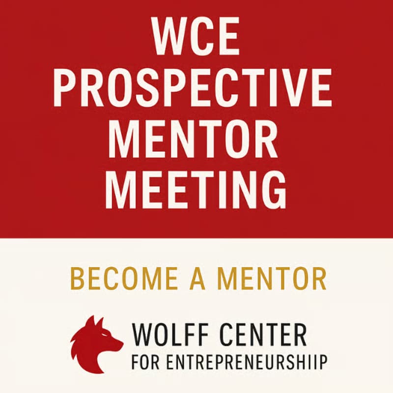Cover Image for Prospective Mentor Meeting #3 - Wolff Center for Entrepreneurship