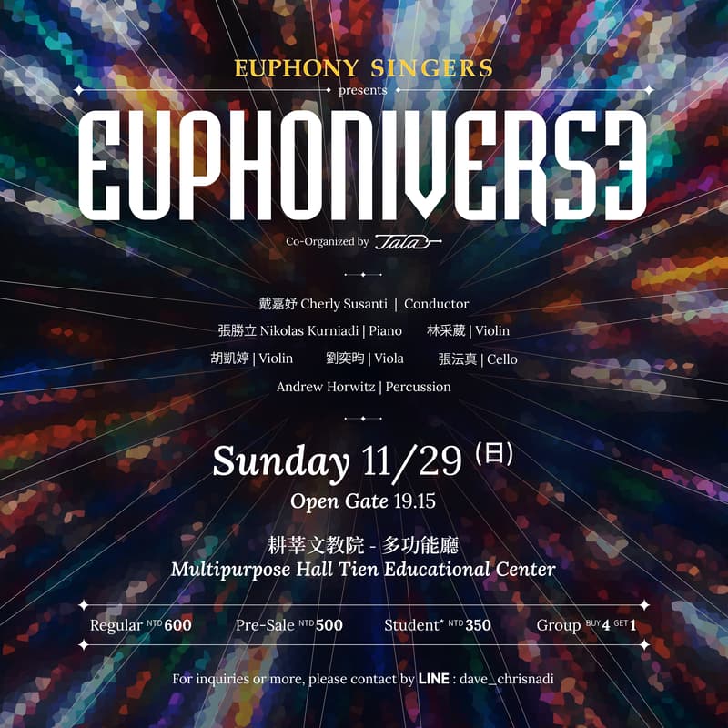 Cover Image for Euphoniverse: A Choral Concert by Euphony Singers