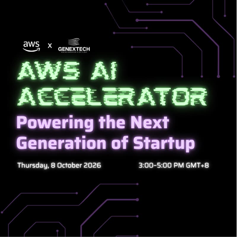 Cover Image for AWS AI Accelerator: Powering the Next Generation of Startup - AWS x GNXT
