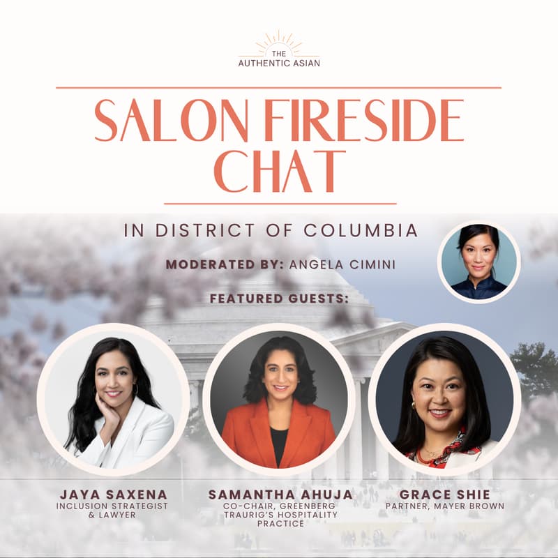 Cover Image for Salon Series: Trailblazers in Law - DC featuring Jaya, Samantha, Grace and Angela.