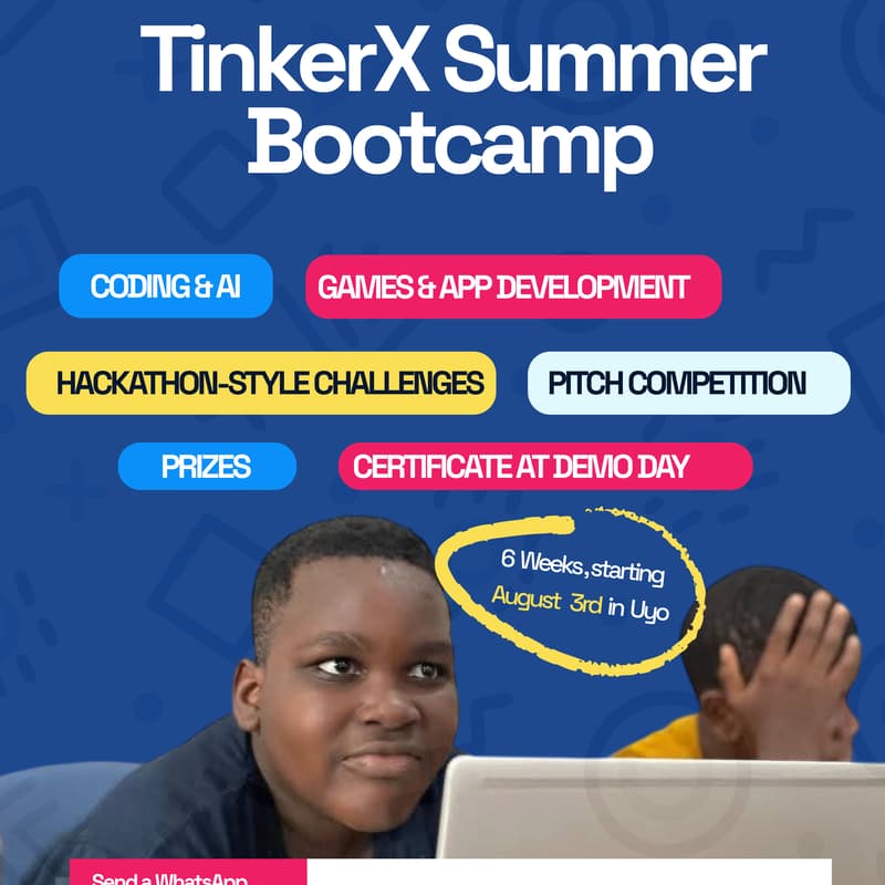 Cover Image for TinkerX Summer Bootcamp