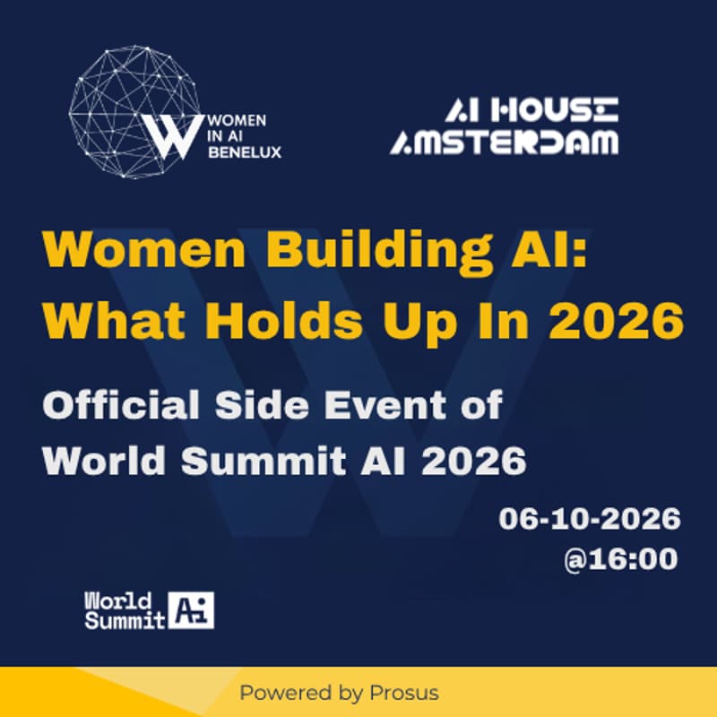Cover Image for Women Building AI: What Holds Up in 2026 - A Roundtable Discussion (side event of World Summit AI during World AI Week 2026)