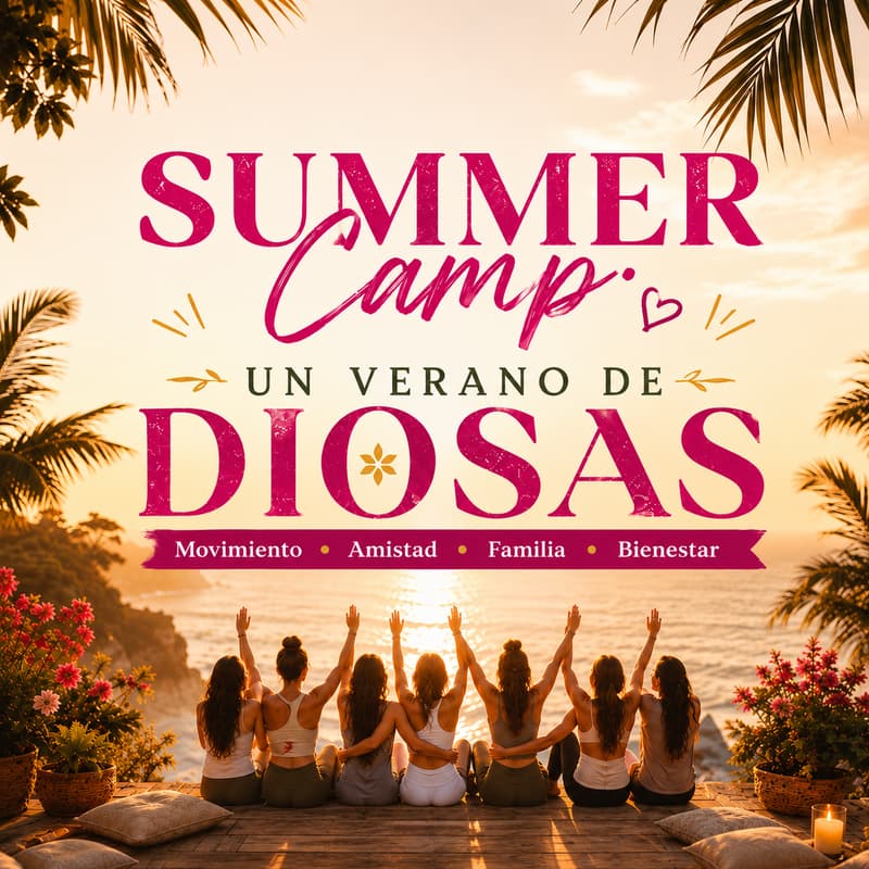 Cover Image for SUMMER CAMP: UN VERANO DE DIOSAS Movimiento • Amistad • Familia • Bienestar