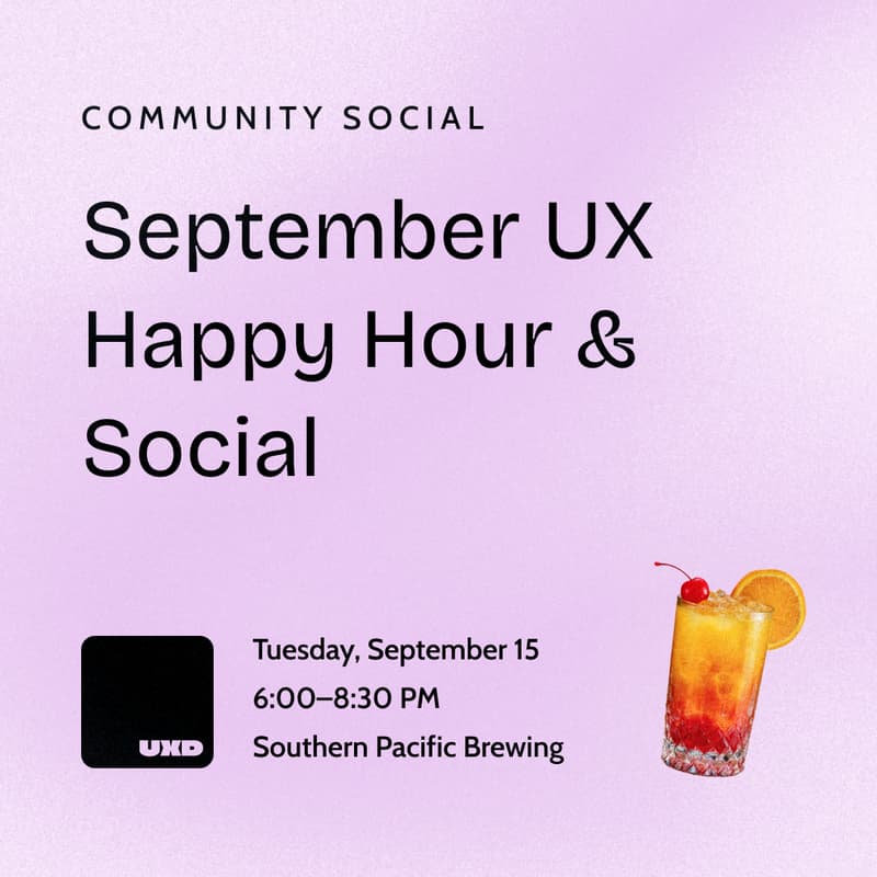 Cover Image for UX Happy Hour & Social