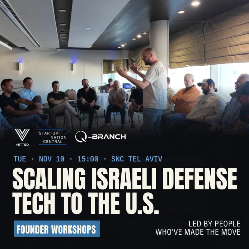 Cover Image for Scaling Israeli Defense Tech to the U.S. | Founder Workshops