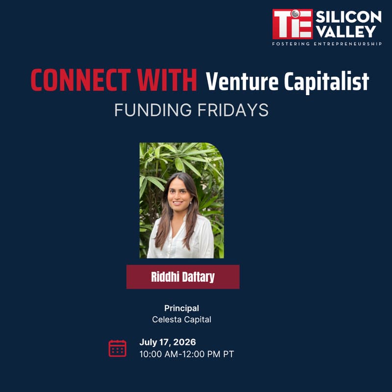 Cover Image for July Funding Fridays featuring Riddhi Daftary (In-Person)