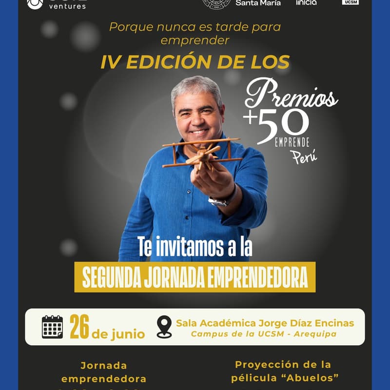 Cover Image for Jornada emprendedora - Premios +50 Emprende & Usil Ventures