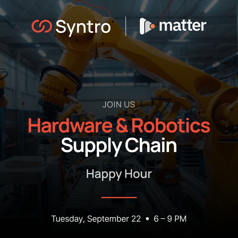 Cover Image for Hardware & Robotics Supply Chain Happy Hour