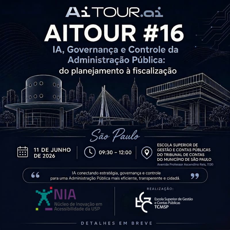 Imagem de capa de AITOUR #16 São Paulo - IA, Governança e Transparência