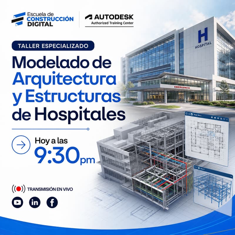 Cover Image for Taller Modelado de Arquitectura y Estructuras de Hospitales