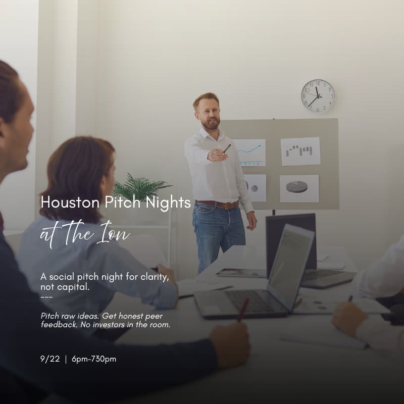 Cover Image for Houston Pitch Nights at The Ion