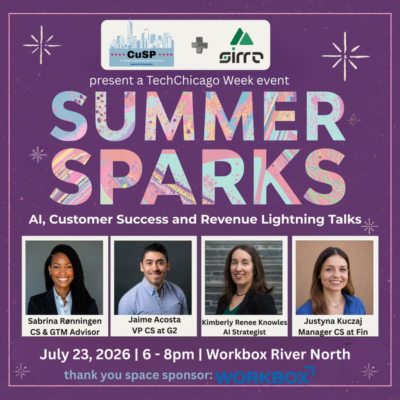Cover Image for Summer Sparks - AI, Customer Success and Revenue Lightning Talks