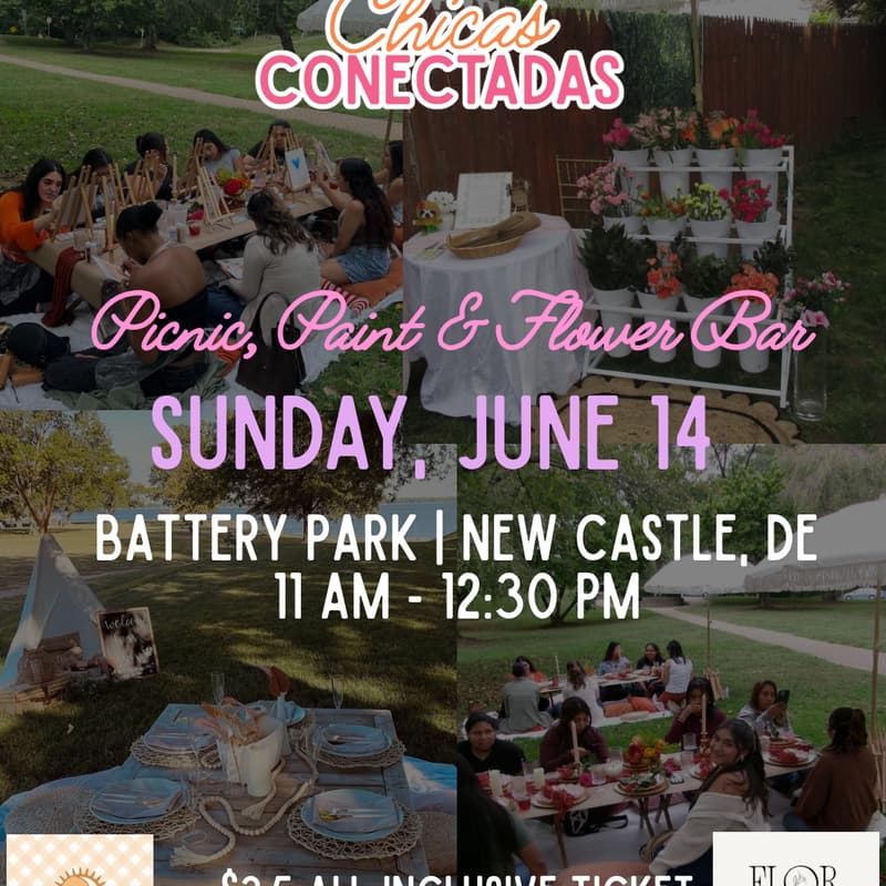 Cover Image for Picnic, Paint & Flower Bar 💐