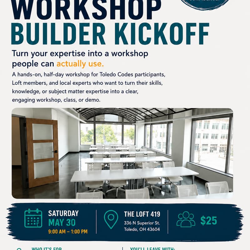 Cover Image for Workshop Builder Kickoff
