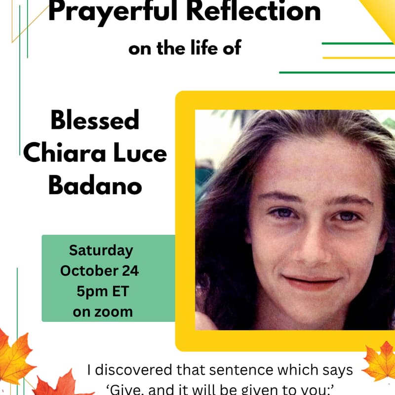 Cover Image for Blessed Chiara Luce Badano - Prayerful Reflection