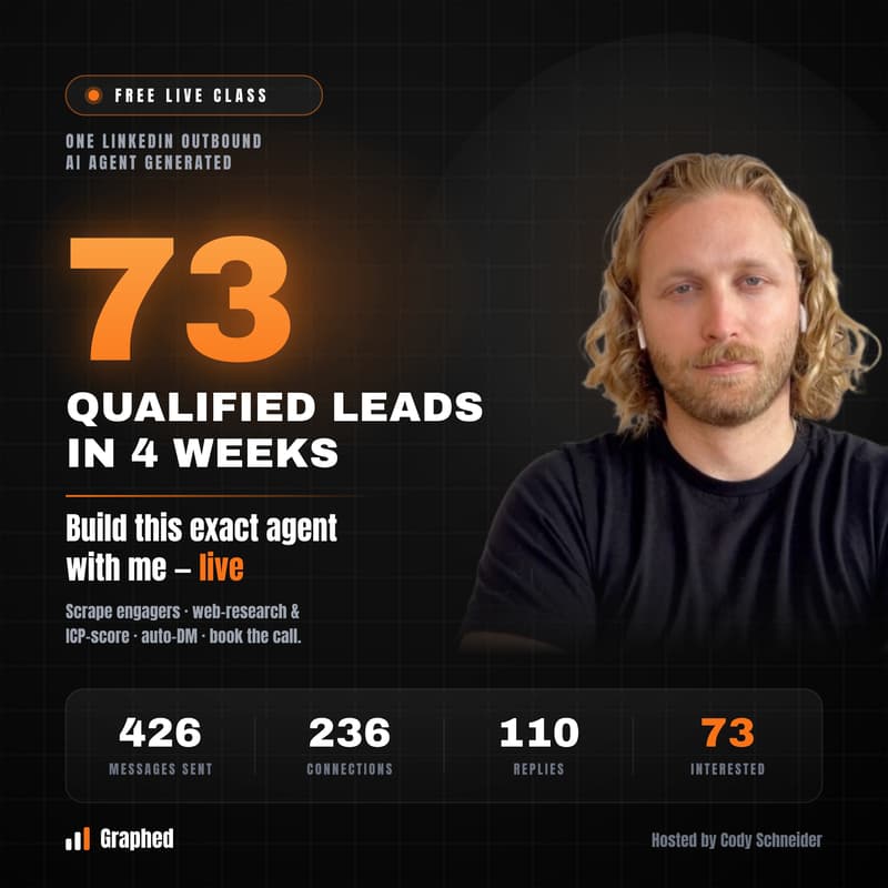 Cover Image for Build This AI Agent That Created 73 Leads in 4 Weeks from LinkedIn DMs