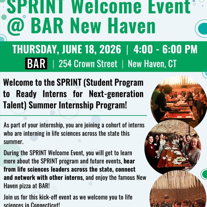 Cover Image for Life-Science Sprints Welcome Event @ BAR New Haven