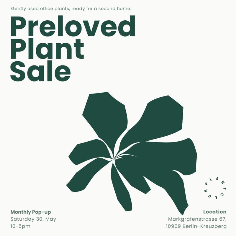 Cover Image for Preloved Plant Sale | May!