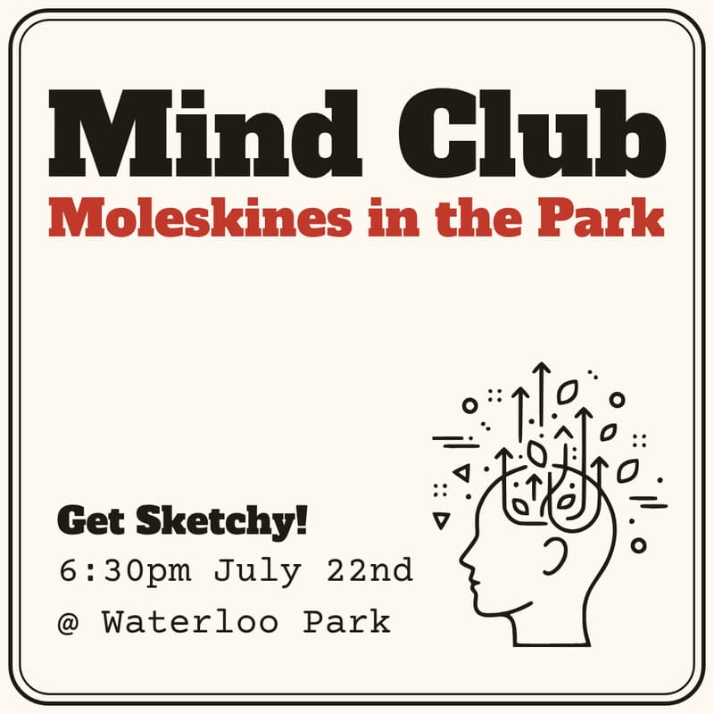 Cover Image for Get Sketchy @ Mind Club (Moleskine notebooks in the park)