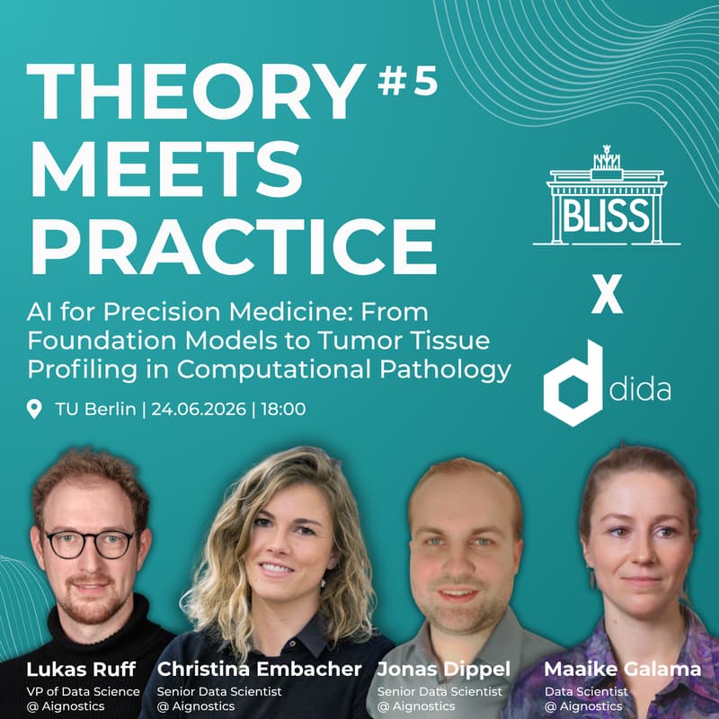 Cover Image for Theory Meets Practice #5: Al for Precision Medicine: From Foundation Models to Tumor Tissue Profiling in Computational Pathology