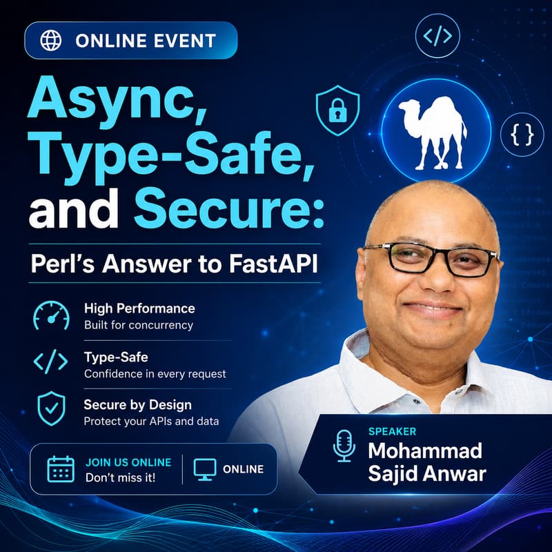 Cover Image for Async, Type-Safe, and Secure: Perl's Answer to FastAPI