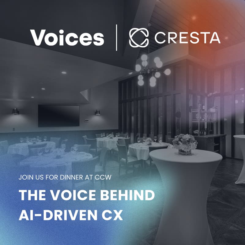Cover Image for Voices x Cresta Dinner - The Voice Behind AI-Driven CX