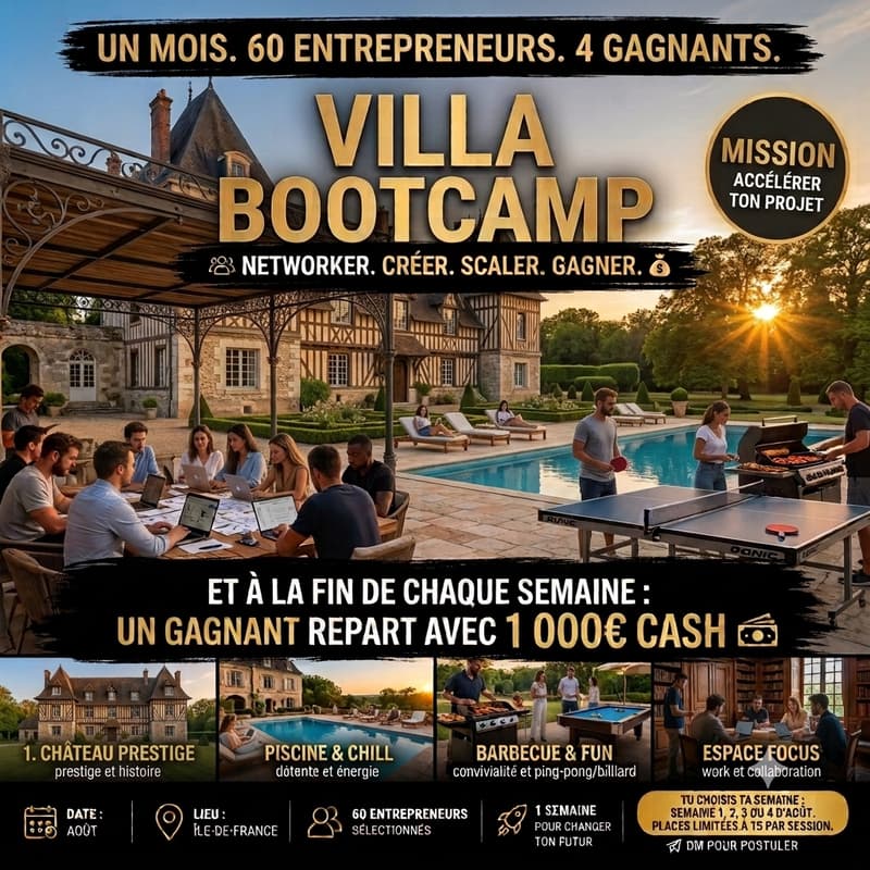 Cover Image for Bootcamp RiskTakeur - Août 2026 🏡