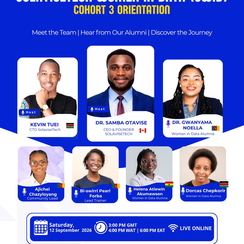 Cover Image for SolaviseTech Women in Data Program – Cohort 3 Orientation