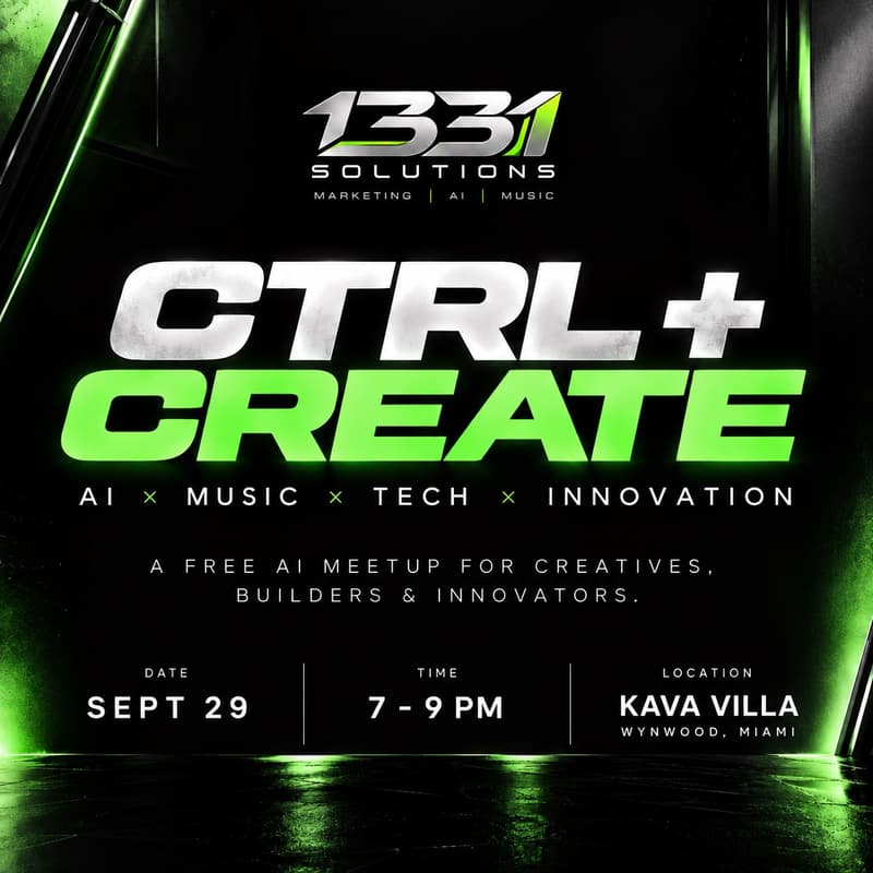 Cover Image for CTRL + CREATE — Where AI, Music & Technology Meet