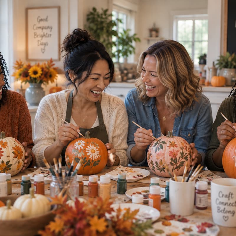 Cover Image for (Free) Dallas-area women's 35+ meetup, Pumpkin Painting