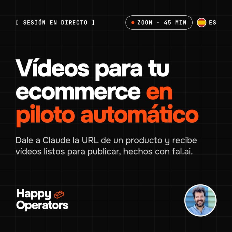 Cover Image for Vídeos de Ecommerce en piloto automático con fal.ai y Claude Cowork